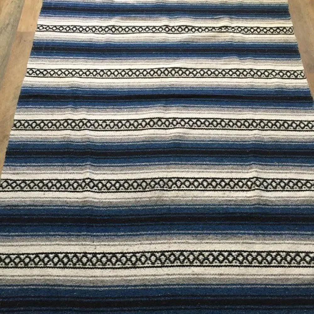 Aztec Pattern Design Throw Rug Blanket Unmarked